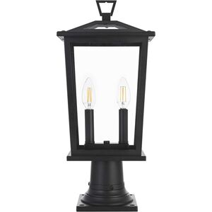 Berks 2 Light 19.5 inch Black Outdoor Post Light
