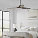 Collins 60 inch Midnight Black with Dark Walnut Blades Indoor/Outdoor Smart Ceiling Fan