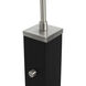 Taper 92 inch 14 watt Black and Satin Nickel Arc Floor Lamp Portable Light