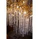 Canada LED 43 inch Gold Chandelier Ceiling Light, Crystal