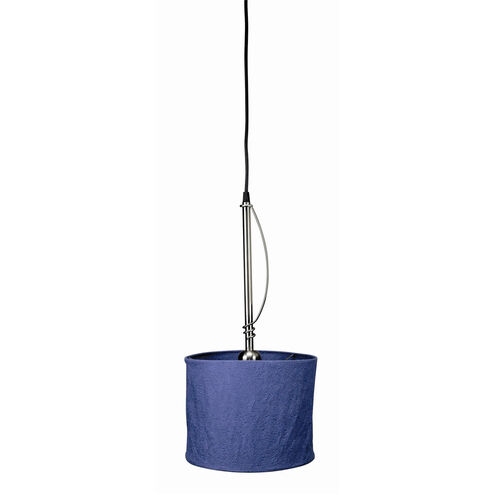 Rumple II 1 Light 11 inch Polished Steel Pendant Ceiling Light