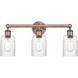 Hadley 3 Light 22.5 inch Antique Copper Bath Vanity Light Wall Light in Clear