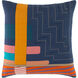 Ellie 20 X 20 inch Gold/White/Khaki/Peach/Pale Pink/Teal/Dark Blue Pillow Kit, Square
