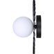 Payton 1 Light 12 inch Black Vanity Light Wall Light