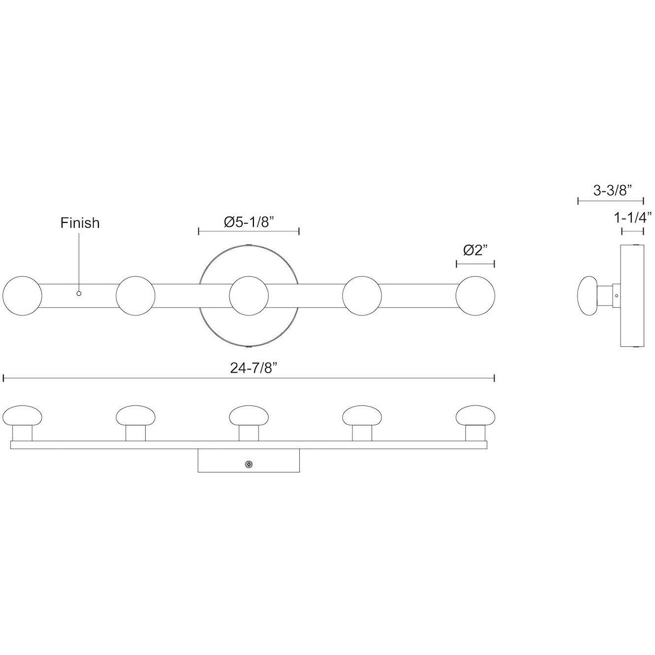 Rezz Wall Sconce Wall Light in Brushed Nickel