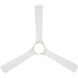 Gage 52 inch Matte White Downrod Ceiling Fan