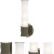 Kane 1 Light 5 inch Smokey Taupe with Polished Nickel ADA Wall Sconce Wall Light in Smoky Taupe