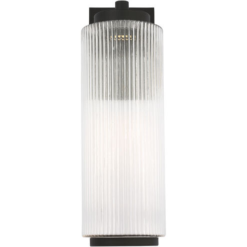 Ronde LED 18 inch Textured Black Outdoor Wall Lantern, Large