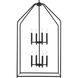 Madden 8 Light 24.25 inch Black Large Foyer Pendant Ceiling Light