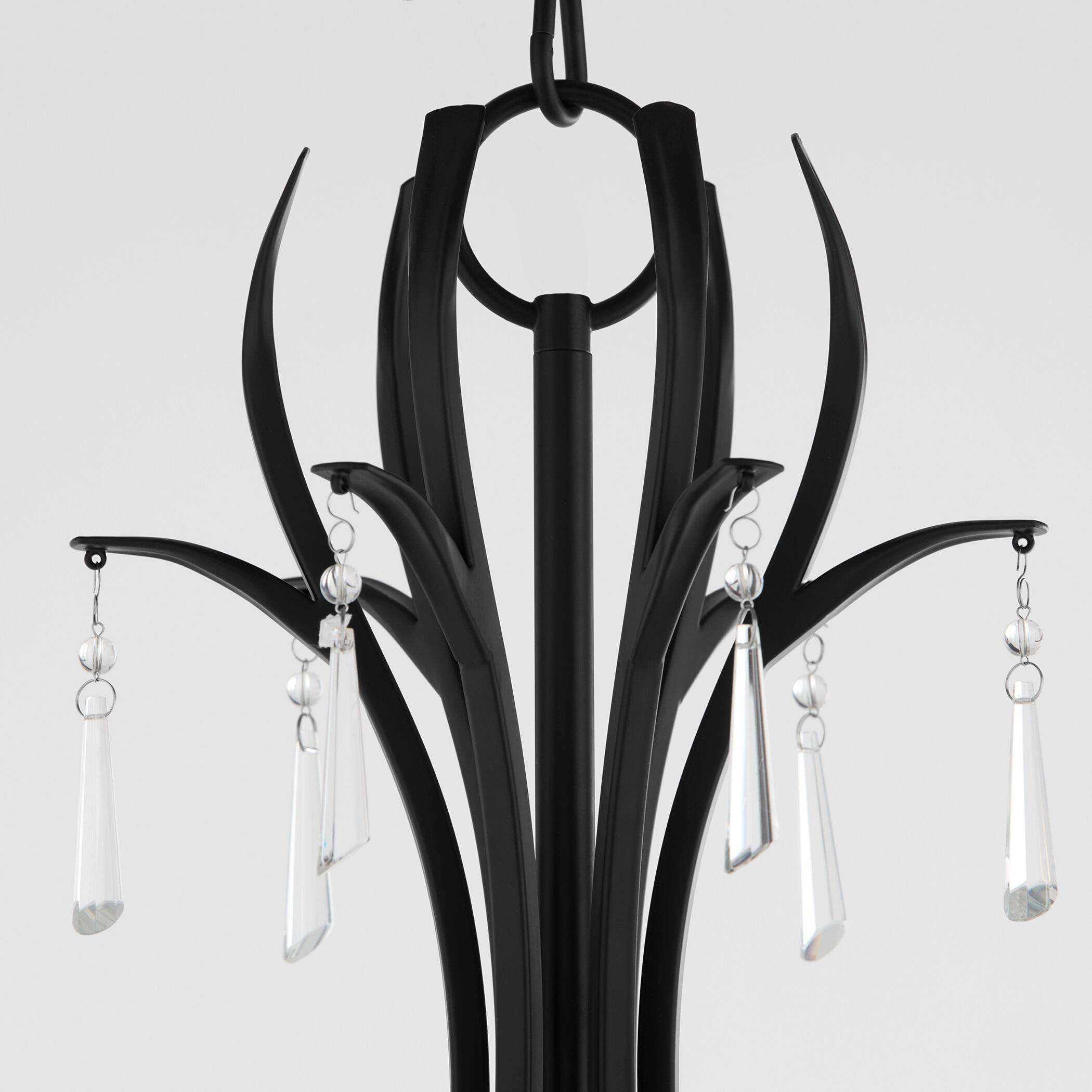 Majesty 6 Light 22.5 inch Matte Black Chandelier Ceiling Light