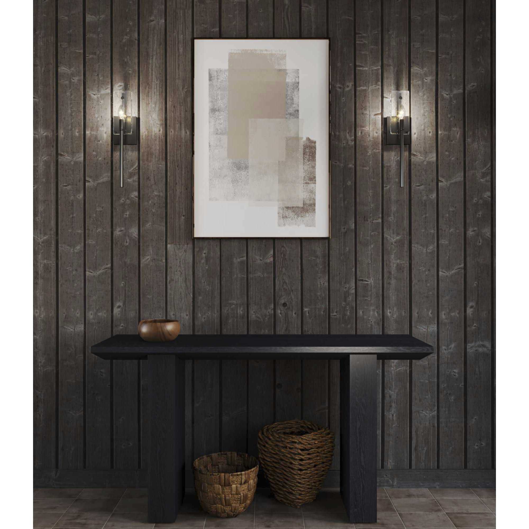 Rivera 1 Light 4.5 inch Matte Black Wall Bracket Wall Light, Design Series