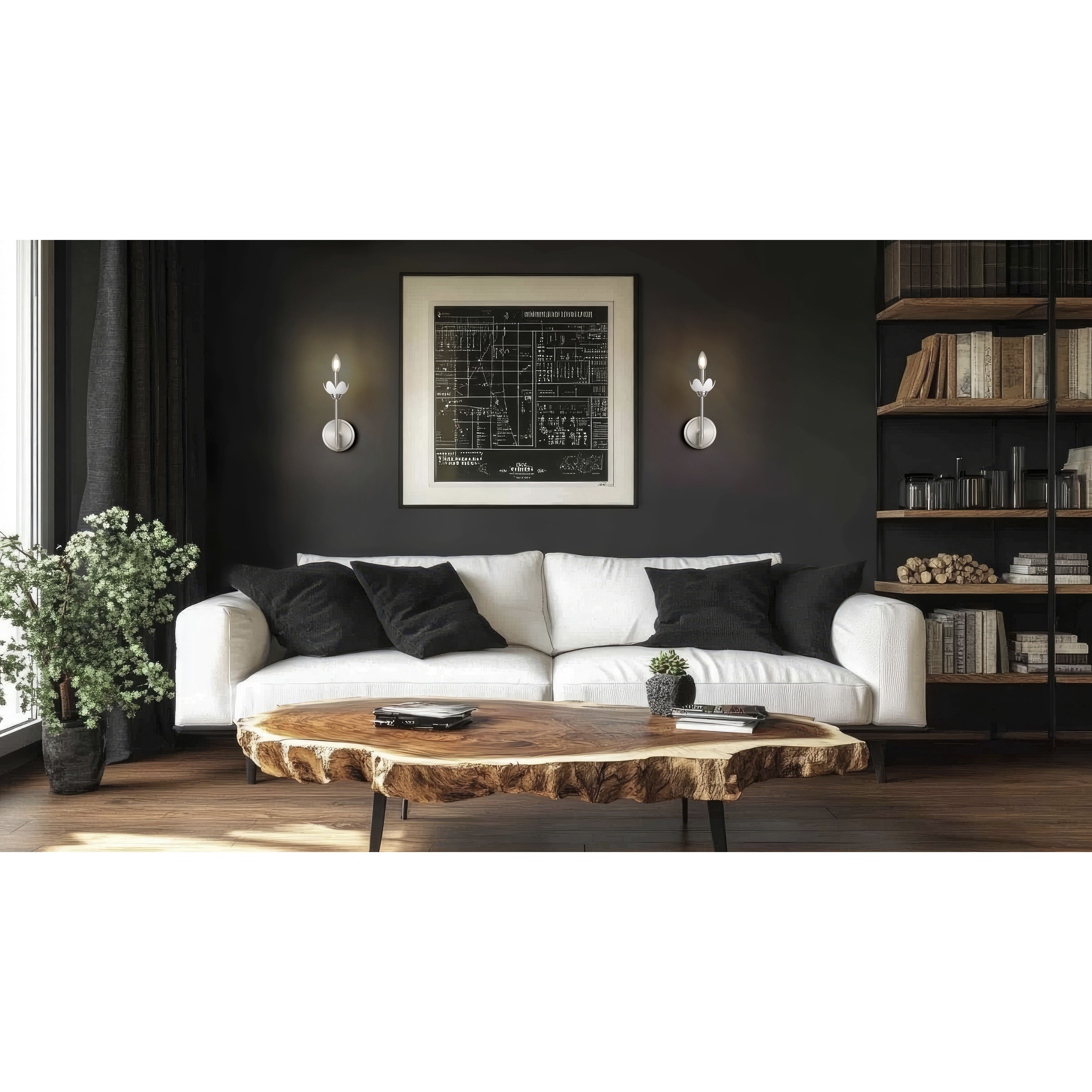 Allistair Wall Sconce Wall Light in Brushed Nickel