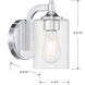Ryehouse 1 Light 5 inch Chrome Indoor Wall Sconce Wall Light