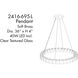 Sevryn LED 36 inch Soft Brass Ring Pendant Ceiling Light