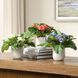 Trilogy Primrose Periwinkle and White and Fuchsia Primrose Accents in Vases, Set of 3