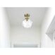 Lawrence 1 Light 10 inch Satin Gold Flush Mount Ceiling Light