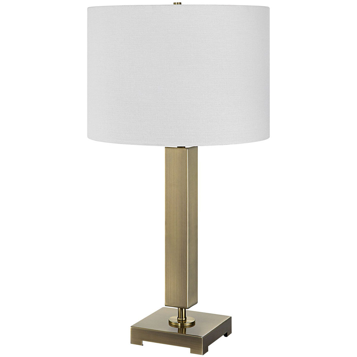 Duomo 27 inch 150.00 watt Antique Brass Table Lamp Portable Light