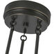 Colette LED 22.88 inch Urban Bronze Chandelier Ceiling Light in Urban Bronze and Alabaster
