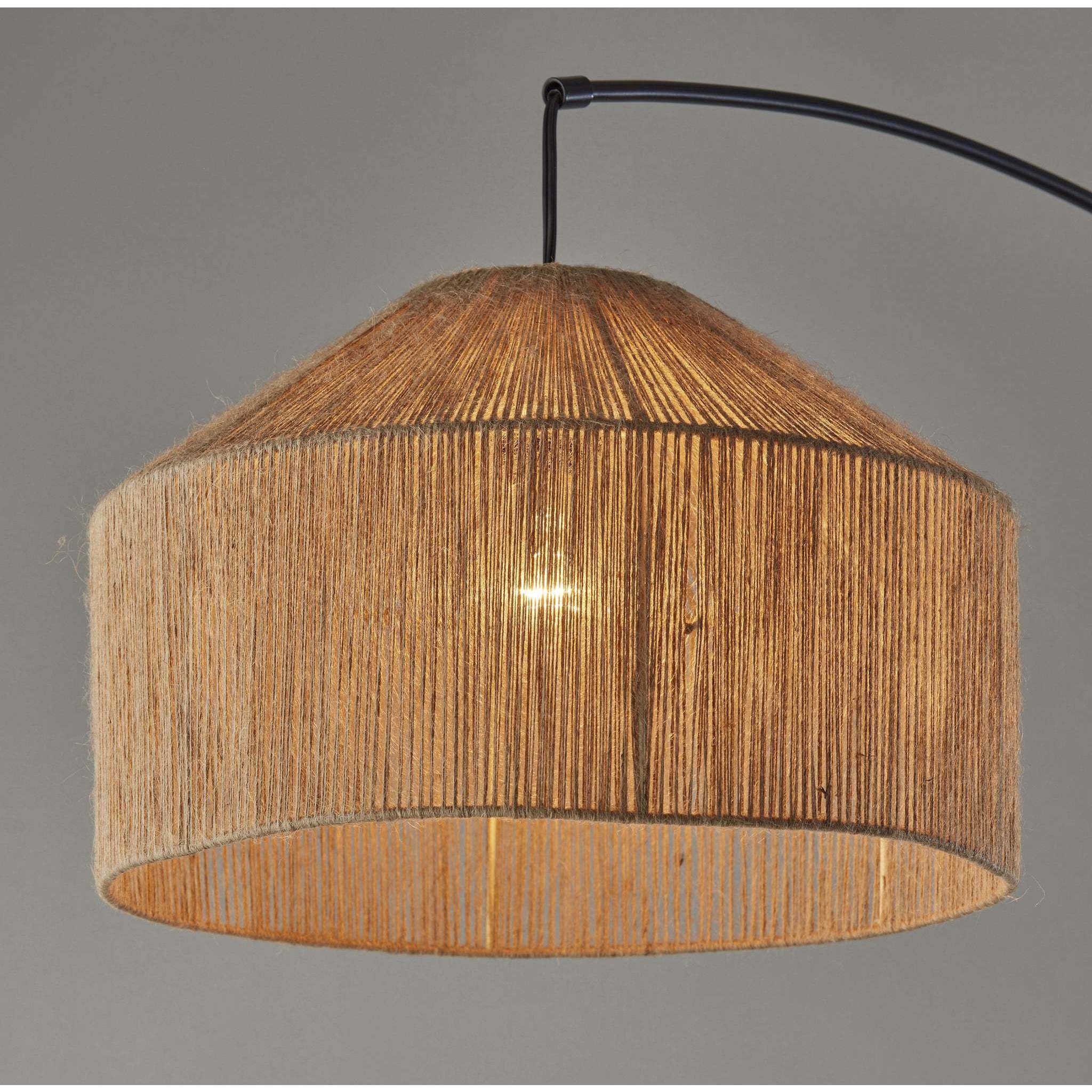 Amalfi 75 inch 100.00 watt Black Arc Floor Lamp Portable Light