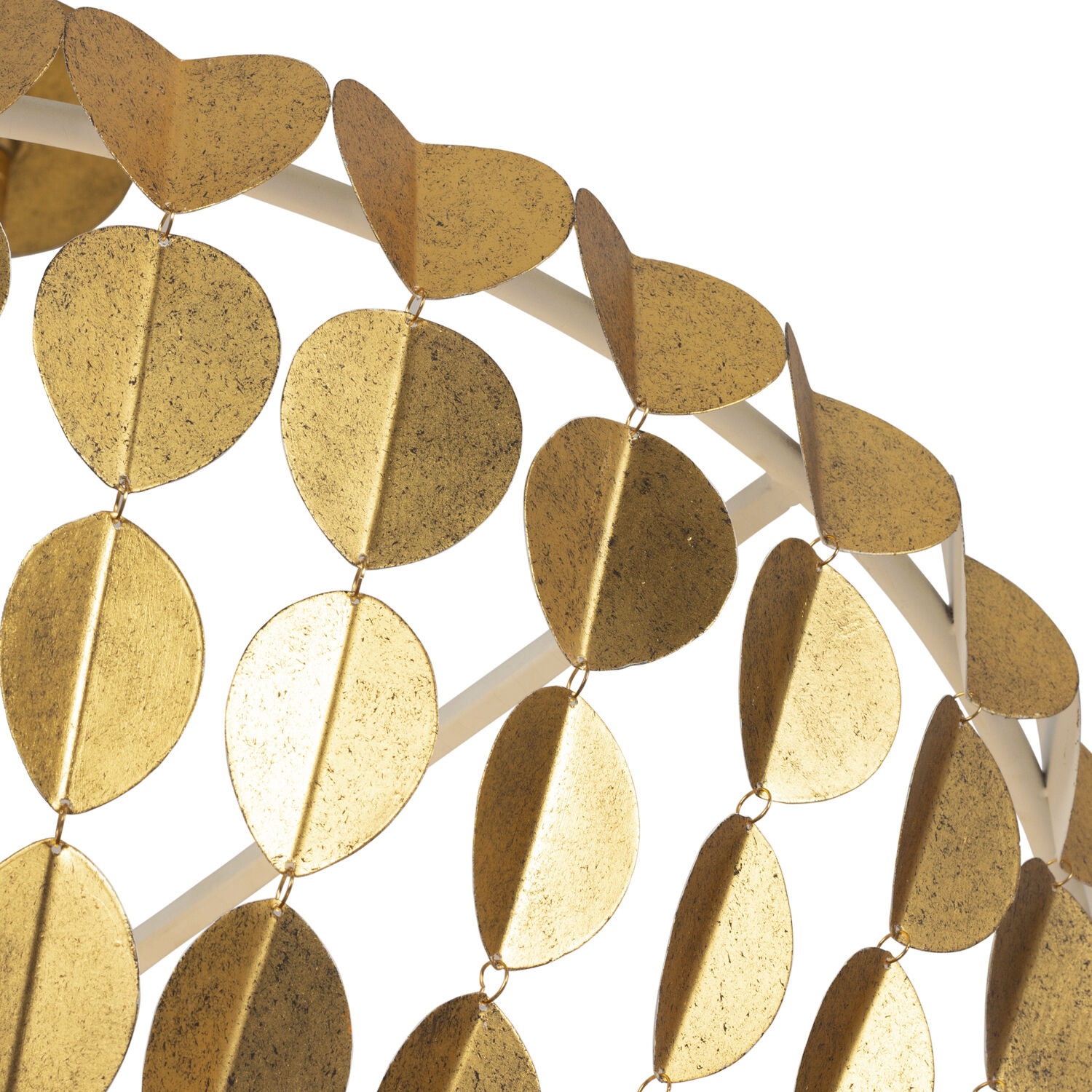 Amor 8 Light 36 inch Oxidized Gold Leaf And White Chandelier Ceiling Light