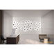 Abstract LED 41 inch Satin Black Multi-Surface Mount Wall Light