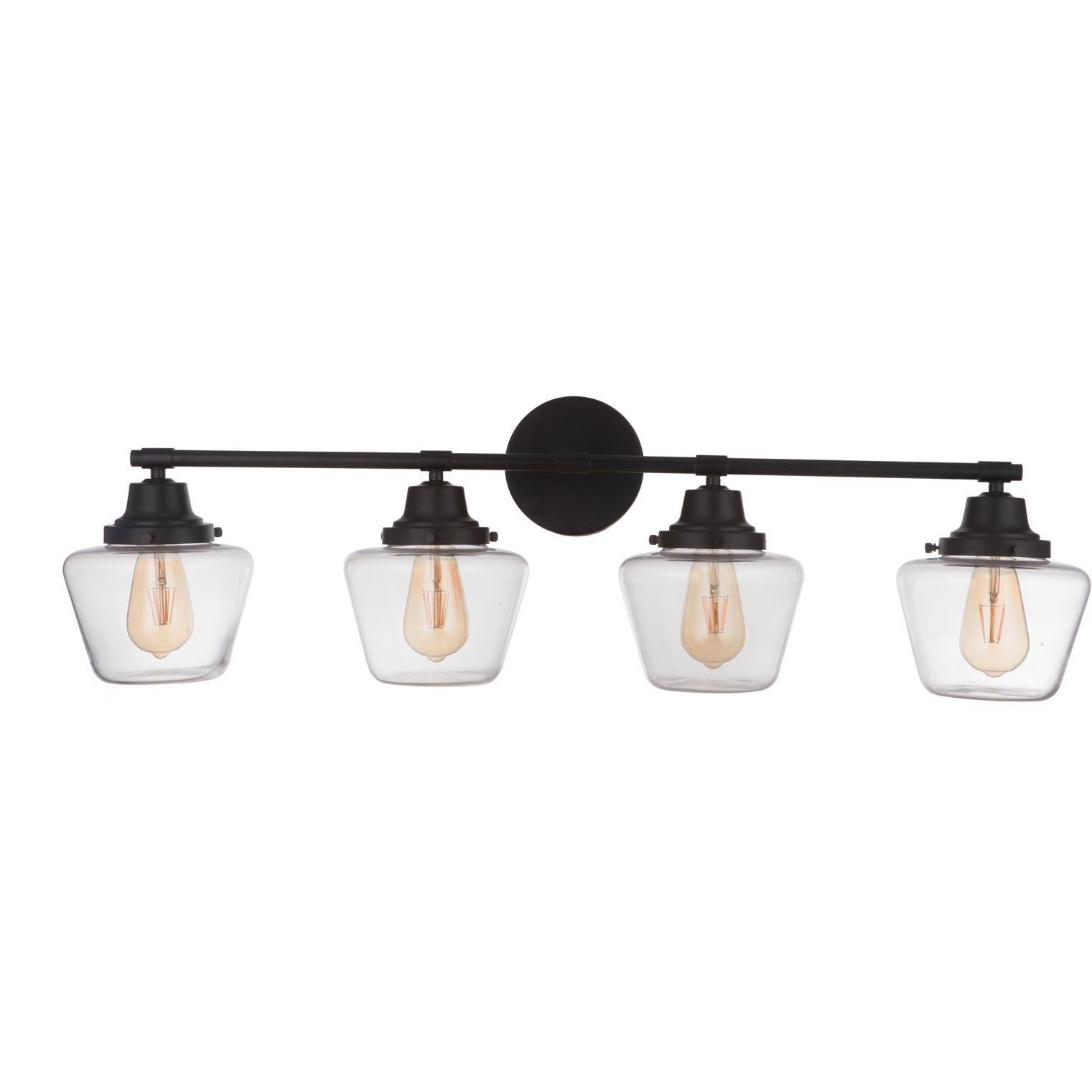 Neighborhood Essex 4 Light 38 inch Flat Black Vanity Light Wall Light, Neighborhood Collection