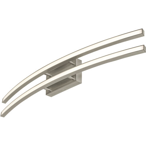 Harper 2 Light 36 inch Satin Nickel Vanity Light Wall Light
