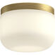 Mel LED 5.13 inch Brushed Gold/Opal Glass Flush Mount Ceiling Light