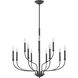Alister 12 Light 32 inch Buckeye Bronze Indoor Chandelier Ceiling Light