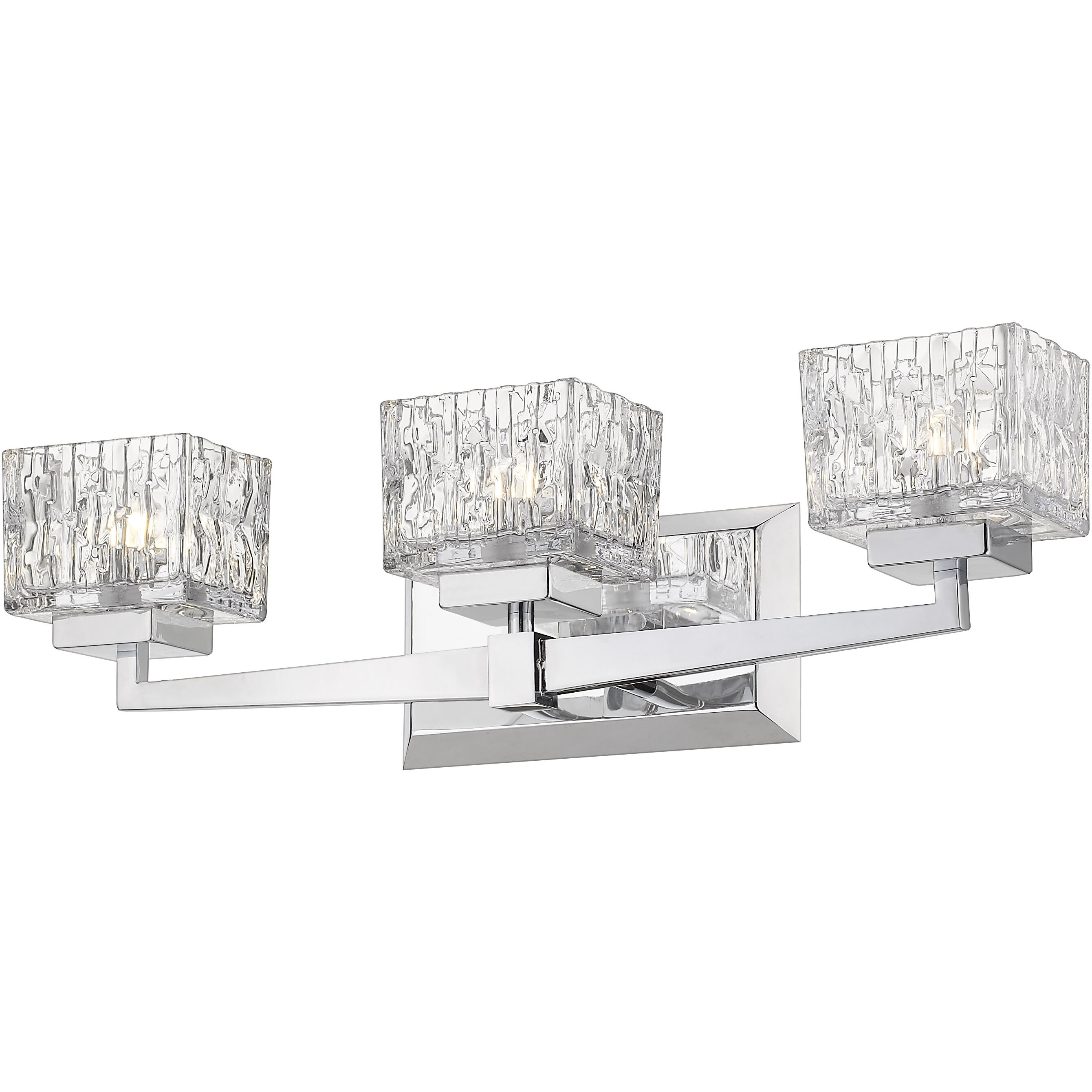 Rubicon 3 Light 22 inch Chrome Vanity Wall Light in G9