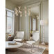 Novatude 16 Light 33.75 inch Contemporary Gold Leaf and Contemporary Silver Leaf Chandelier Ceiling Light
