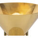Versus 14.75 inch 60 watt Patina Brass Table Lamp Portable Light in Brass Shade