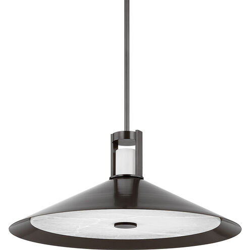Clermont LED 28 inch Distressed Bronze Pendant Ceiling Light