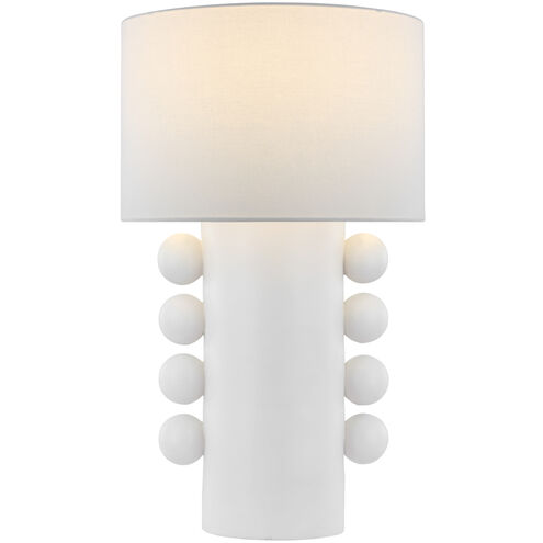 Kelly Wearstler Tiglia 31 inch 5.00 watt Plaster White Cordless Tall Table Lamp Portable Light
