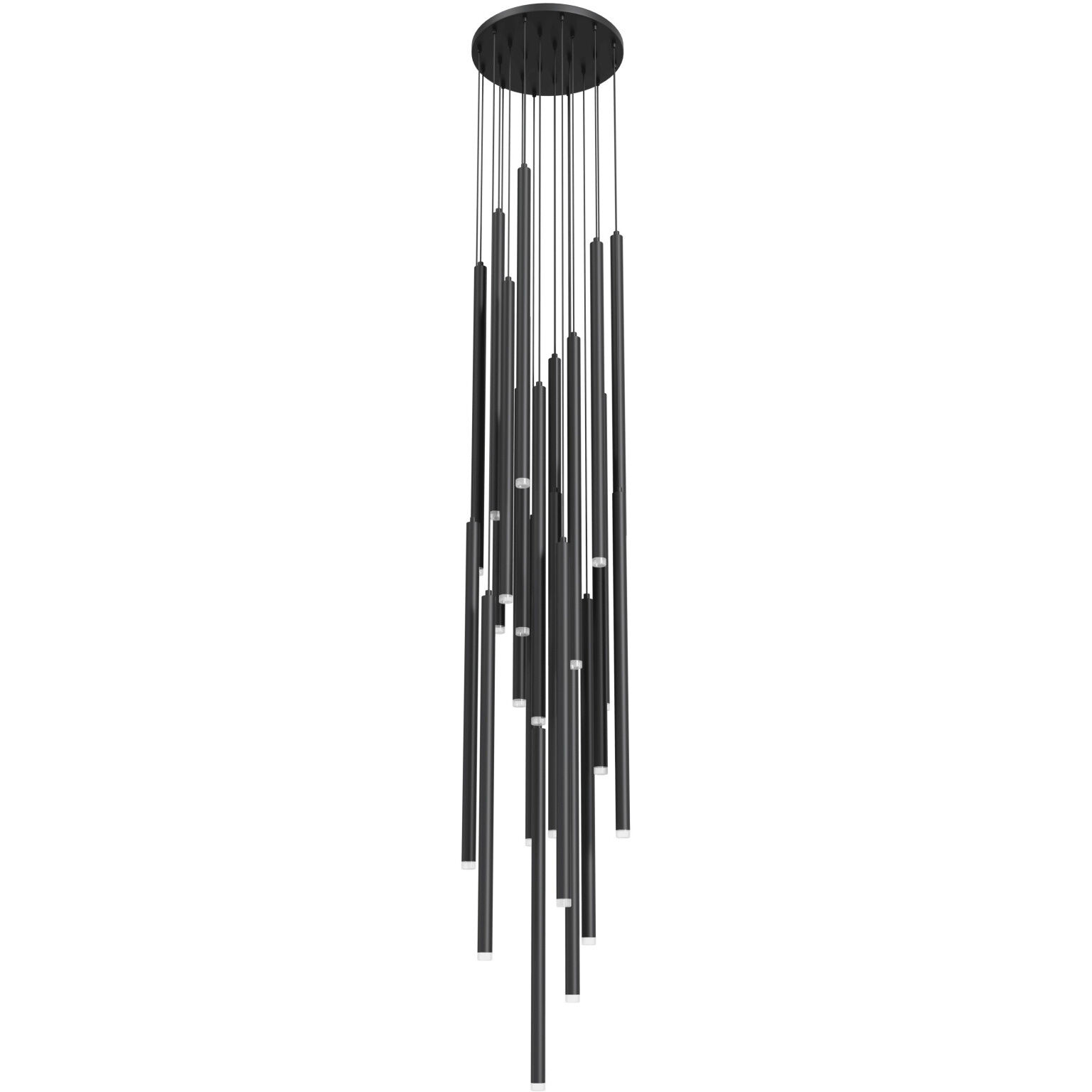 Filmore Ave. LED 28 inch Black Multi Port Pendant Ceiling Light