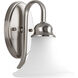 Valerie 1 Light 7.06 inch Brushed Nickel Bath Vanity Wall Light
