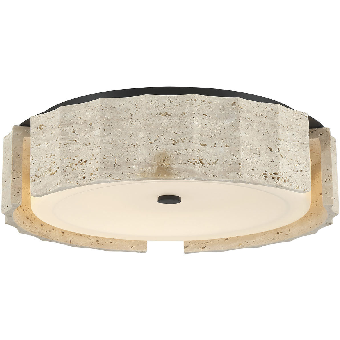 Roslington LED 17.5 inch Matte Black Flush Mount Ceiling Light