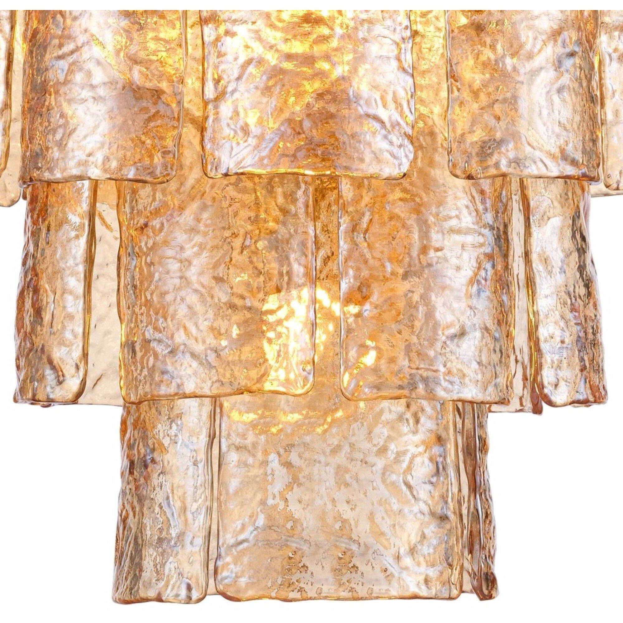 Fire and Ice 5 Light 16.75 inch Lacquered Gold Chandelier Ceiling Light in Champagne Glass