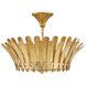 Reina 3 Light 20 inch Distressed Brass Semi-flush Mount Ceiling Light