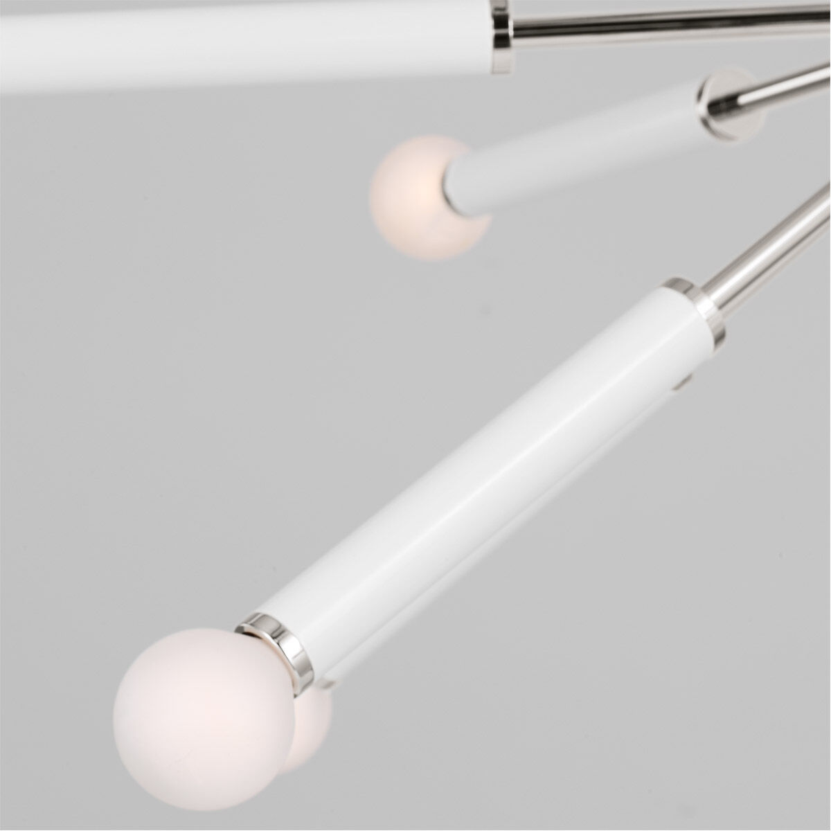 kate spade new york Monroe 12 Light 32.38 inch Polished Nickel Chandelier Ceiling Light in Polished Nickel / Gloss White