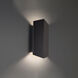 Summit LED 14 inch Black Outdoor Wall Light in 4000K, dweLED