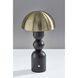 Connie 10.75 inch 2.00 watt Black and Antique Brass Cordless Table Lamp Portable Light
