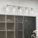 Whittier 5 Light 35 inch Brushed Nickel Vanity Wall Sconce Wall Light, Large