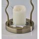 Chiara 13.5 inch 50 watt Antique Brass Candlewarmer Lamp Portable Light, Simplee Adesso