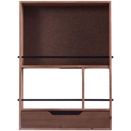 Cameron 21.85 X 16.54 inch Natural and Black Wall Shelving Unit