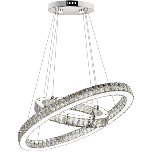 Florence LED 15 inch Chrome Chandelier Ceiling Light