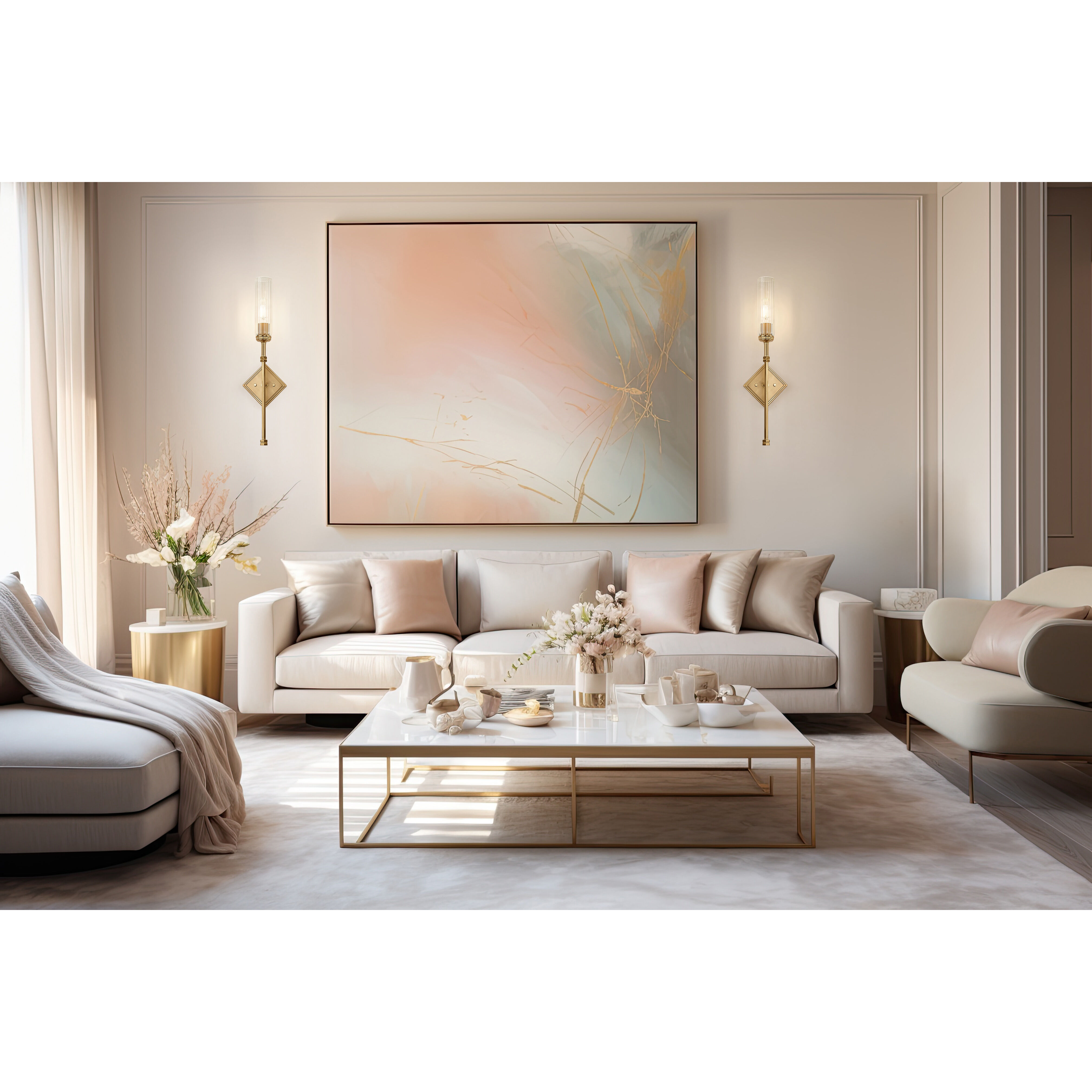 Esme Wall Sconce Wall Light in Modern Gold