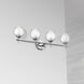 Abii 4 Light 29.25 inch Polished Chrome Vanity Light Wall Light in Clear