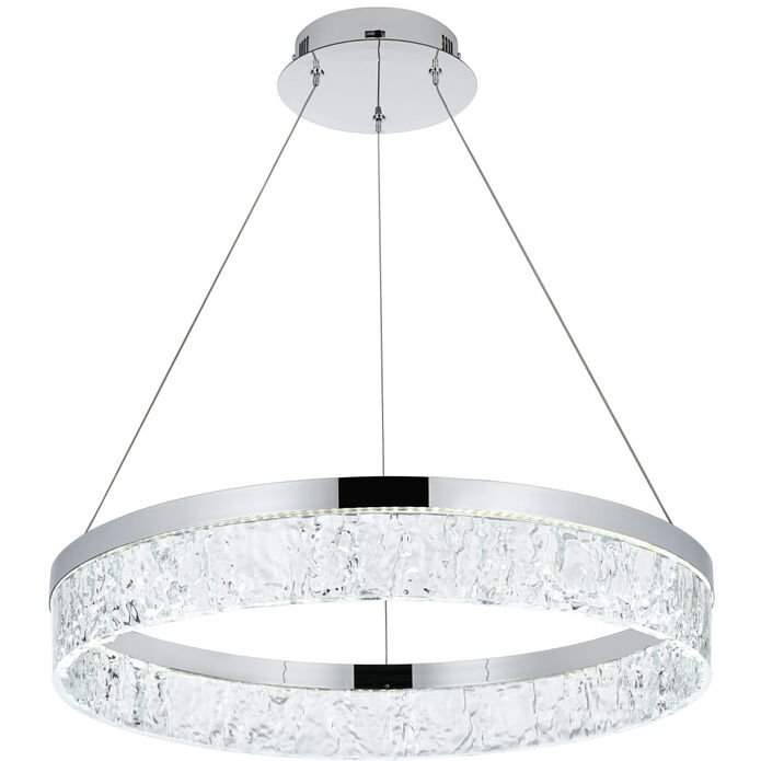 Linden 1 Light 22 inch Chrome Chandelier Ceiling Light