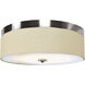 Mia LED 16 inch Brushed Steel Flush Mount Ceiling Light